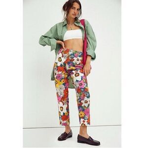 Free People Tessa Tapered Trousers - Retro Floral